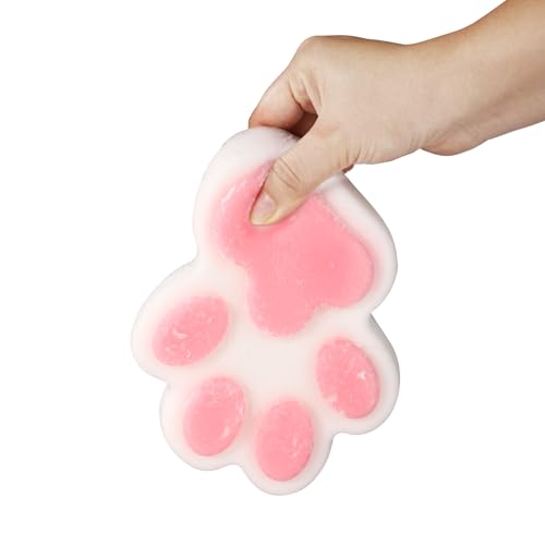 Quetschspielzeug für Große Katzenpfoten, 12,7 cm Jelly Kitty Paw Squishy weich Quetschspielzeug für Katzenpfoten Süßes Rosa und Weiß Zappelspielzeug Squishy zum Entspannen zu Hause im Büro Quetschspielzeug für Große Katzenpfoten, 12,7 cm Jelly Kitty Paw Squishy weich Quetschspielzeug für Katzenpfoten Süßes Rosa und Weiß Zappelspielzeug Squishy zum Entspannen zu Hause im Büro von XIHIRCD