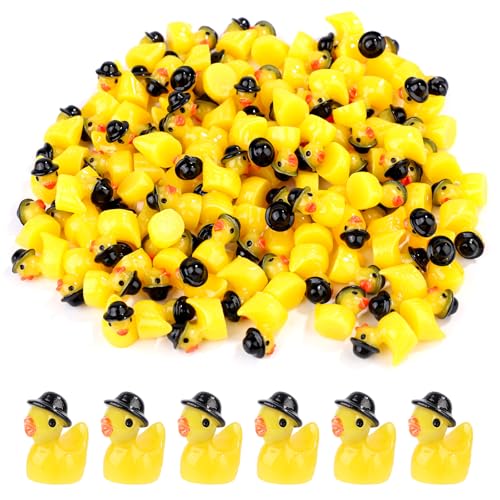 XIHIRCD 100stk Gelbe Harzenten, Mini-Harz-Cowboyenten mit Hut Süße Kleine Enten Mini-Enten-Ornamente Kleine Enten-Accessoires für Heimwerker Gartenlandschaft Puppenhaus Dekoration Schule Zuhause XIHIRCD 100stk Gelbe Harzenten, Mini-Harz-Cowboyenten mit Hut Süße Kleine Enten Mini-Enten-Ornamente Kleine Enten-Accessoires für Heimwerker Gartenlandschaft Puppenhaus Dekoration Schule Zuhause von XIHIRCD