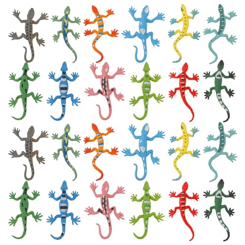 XIHIRCD 24 Stück Mini Eidechsenspielzeug, Plastik Eidechsenfigur Reptil Mehrfarbig Realistische Eidechsenfigur Spielzeug Tierdekoration für Kinder, Geburtstag, Partygeschenke, Geschenke, Streiche XIHIRCD 24 Stück Mini Eidechsenspielzeug, Plastik Eidechsenfigur Reptil Mehrfarbig Realistische Eidechsenfigur Spielzeug Tierdekoration für Kinder, Geburtstag, Partygeschenke, Geschenke, Streiche von XIHIRCD