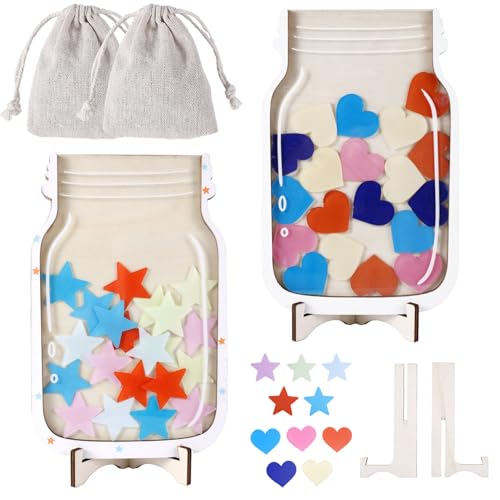 XIHIRCD 2stk Magnetische Belohnungsgläser, Buntes Belohnungsglas mit Belohnungssternen Und -Herzen Kreatives Glas zur Förderung Belohnungsglas Schule für Das Klassenzimmer für Jungen Mädchen XIHIRCD 2stk Magnetische Belohnungsgläser, Buntes Belohnungsglas mit Belohnungssternen Und -Herzen Kreatives Glas zur Förderung Belohnungsglas Schule für Das Klassenzimmer für Jungen Mädchen von XIHIRCD