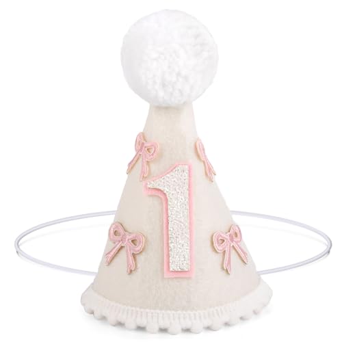 XIHIRCD Hut mit Schleife zum 1. Geburtstag, Süße Partyhüte Geburtstage Rosa Schleife Partydekoration Den Ersten Geburtstag Von Mädchen Rosa Hut zum 1. Geburtstag Hut zum Ersten Geburtstag Mädchen XIHIRCD Hut mit Schleife zum 1. Geburtstag, Süße Partyhüte Geburtstage Rosa Schleife Partydekoration Den Ersten Geburtstag Von Mädchen Rosa Hut zum 1. Geburtstag Hut zum Ersten Geburtstag Mädchen von XIHIRCD