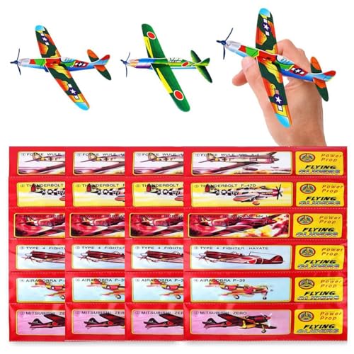 XIKTTK Styropor Flugzeuge Für Kinder 24 Stück, Flugzeug Styropor Kinder, Flieger Styroporflieger, Papierflieger, Gleitflugzeuge, Wurfgleiter XIKTTK Styropor Flugzeuge Für Kinder 24 Stück, Flugzeug Styropor Kinder, Flieger Styroporflieger, Papierflieger, Gleitflugzeuge, Wurfgleiter von XIKTTK