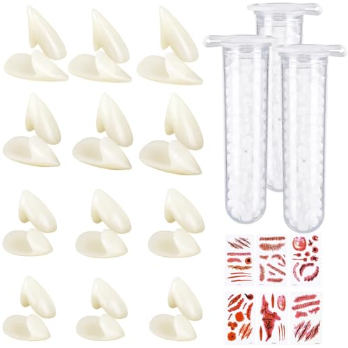 XIMISHOP 12 x Halloween-Vampirzähne von XIMISHOP