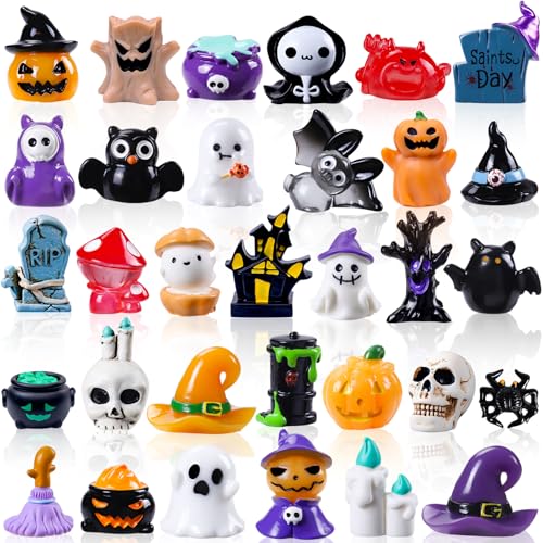 XIMISHOP 32 Stück Halloween Mini Harz Figuren, Miniatur Kleine winzige Figuren Verstecken Kunstharz Ornamente Kürbis Geist Schädel für Hausgartendekoration und Halloween Party Geschenk XIMISHOP 32 Stück Halloween Mini Harz Figuren, Miniatur Kleine winzige Figuren Verstecken Kunstharz Ornamente Kürbis Geist Schädel für Hausgartendekoration und Halloween Party Geschenk von XIMISHOP