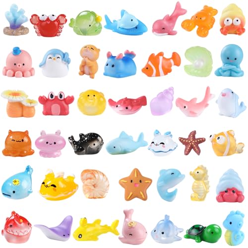 XIMISHOP 43 Stück Mini Figuren Tiere Ozean, Winzige Kleine Harz Meerestiere Kunstharz Tiere Figuren Ornamente für Dekoration von Miniatur Landschaftsgärten Bonsai Fischbecken Aquarien XIMISHOP 43 Stück Mini Figuren Tiere Ozean, Winzige Kleine Harz Meerestiere Kunstharz Tiere Figuren Ornamente für Dekoration von Miniatur Landschaftsgärten Bonsai Fischbecken Aquarien von XIMISHOP