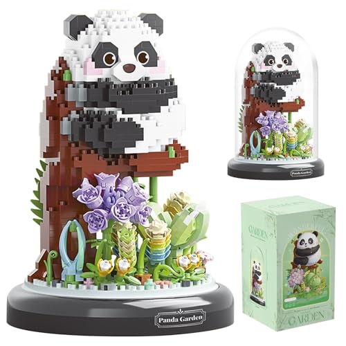 XIMKONTER Panda Garden - Panda-Bausteine mit Blumen, Blumen- und Pflanzenbausatz mit Staubschutzdeckel, Mini-Kollektion Bauspiele - Kreatives Bauset für Erwachsene - Entspannende Aktivität XIMKONTER Panda Garden - Panda-Bausteine mit Blumen, Blumen- und Pflanzenbausatz mit Staubschutzdeckel, Mini-Kollektion Bauspiele - Kreatives Bauset für Erwachsene - Entspannende Aktivität von XIMKONTER
