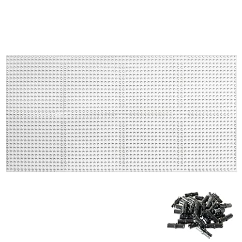 16 x 16 Brick Classic Grundplatte Bauplatten für Bausteine 65803 (Weiß (8 Stück)) von XIN·SHI