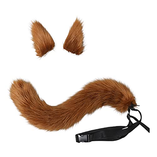 XINAJUND 3 Stück Plüschtier Cosplay Set Füchse Ohren Kopfbedeckung Wolf Schwanz Mode Gothic Cosplay Zubehör Fotoaufnahme XINAJUND 3 Stück Plüschtier Cosplay Set Füchse Ohren Kopfbedeckung Wolf Schwanz Mode Gothic Cosplay Zubehör Fotoaufnahme von XINAJUND