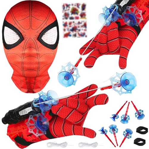 XINCHEN 2 Sets Held Launcher ， Spider Launcher Handschuhe ，Kids Spider Hero Handschuhe,Super Spider Launcher ,Spiderman Handschuhe, für Spider-Man Cosplay Lustiges Lernspielzeug. von XINCHEN