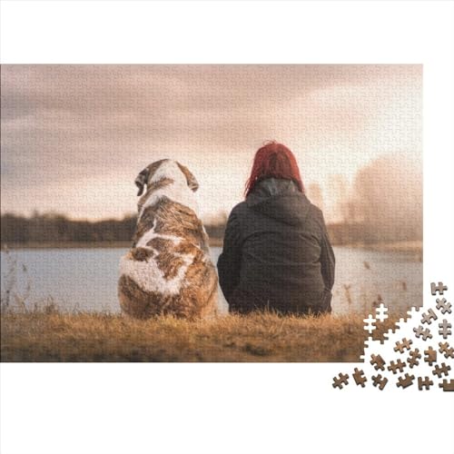 Hunde Puzzle 300 Teile Klassische Puzzle Erwachsene Haustiere Puzzle DIY Kit Holzspielzeug Einzigartiges Geschenk Moderne Wohnkultur 300pcs (40x28cm) von XINCHENMM