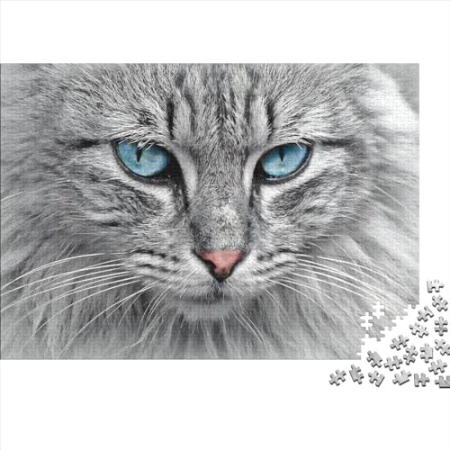 Katze Holz 1000 Teile Puzzles Haustiere Puzzles Für Erwachsene Lernspiel Herausforderung Spielzeug 1000 Teile Holzpuzzles Für Erwachsene 1000pcs (75x50cm) von XINCHENMM