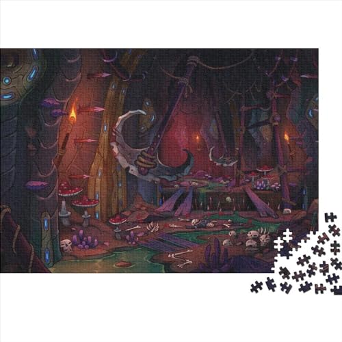 Kunst Malerei Holzpuzzle 500 Teile Geschenke Für Frauen, Karikatur Männer,Holzpuzzle Erwachsene 500pcs (52x38cm) von XINCHENMM