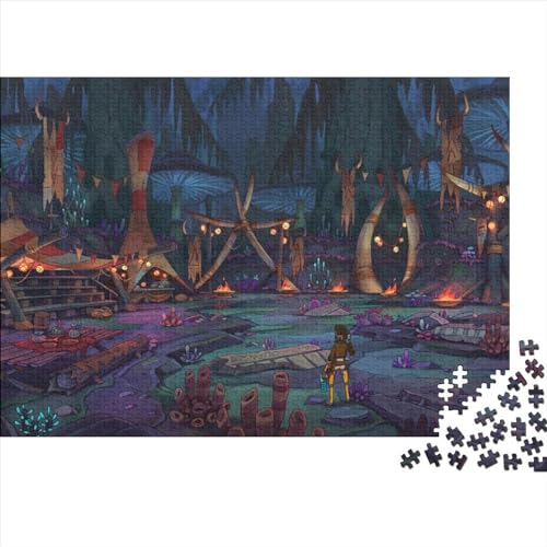 Kunst Malerei Puzzle 300 Teile Erwachsene 300 Teile Jigsaw Karikatur Puzzles Für Wohnkultur Wandkunst 300pcs (40x28cm) von XINCHENMM