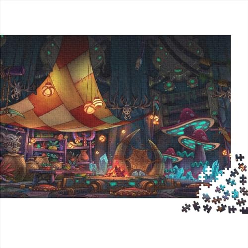 Kunst Malerei Puzzle 300 Teile Erwachsene 300 Teile Jigsaw Karikatur Puzzles Für Wohnkultur Wandkunst 300pcs (40x28cm) von XINCHENMM