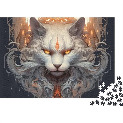 Niedliche Katze Puzzle 1000 Teile Erwachsene 1000 Teile Jigsaw Haustiere Puzzles Für Wohnkultur Wandkunst 1000pcs (75x50cm) von XINCHENMM