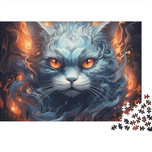 Niedliche Katze Puzzle 1000 Teile Klassische Puzzle Erwachsene Haustiere Puzzle DIY Kit Holzspielzeug Einzigartiges Geschenk Moderne Wohnkultur 1000pcs (75x50cm) von XINCHENMM