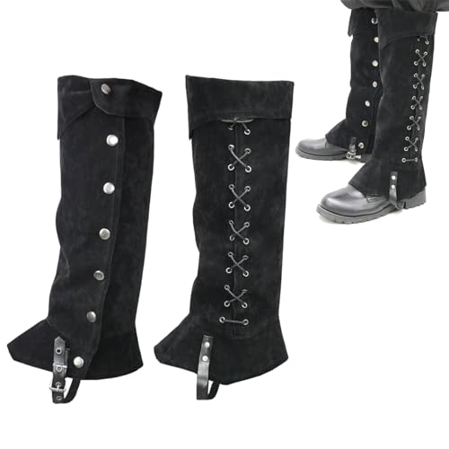 Mittelalter Verkleidung Kostüm Stiefel Überzüge Kunstleder Vintage Ritter Beinschutz Gamasche Halloween Pirat Steampunk Kostüm Zubehör Beinwärmer Wrap Verstellbare Schuhüberzug für Cosplay Karneval Mittelalter Verkleidung Kostüm Stiefel Überzüge Kunstleder Vintage Ritter Beinschutz Gamasche Halloween Pirat Steampunk Kostüm Zubehör Beinwärmer Wrap Verstellbare Schuhüberzug für Cosplay Karneval von XINCHIA