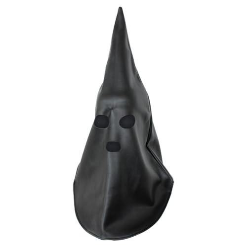PU Leder Full Cover Hood Maske Dreieck Geöffnete Mund Show Augen Gesichtsmaske Hollow Out Hood Kopfbedeckung Cosplay Verkleidung Kopf Kostüm für Halloween Paar Spiele Karneval Nachtclub Bühnenshow PU Leder Full Cover Hood Maske Dreieck Geöffnete Mund Show Augen Gesichtsmaske Hollow Out Hood Kopfbedeckung Cosplay Verkleidung Kopf Kostüm für Halloween Paar Spiele Karneval Nachtclub Bühnenshow von XINCHIA