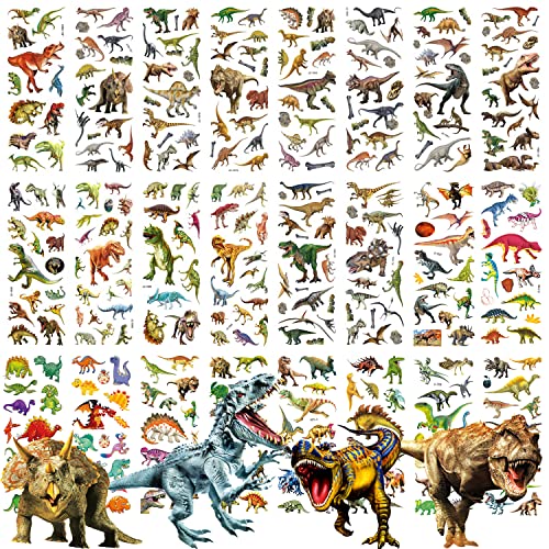 Dinosaurier Aufkleber Set - 26 Blätter Geschwollen Stickers für Kinder & Kleinkinder, 3D Stickeralbum, Junge Dino Geschenk, Kindergeburtstag Mitgebsel von XINDY