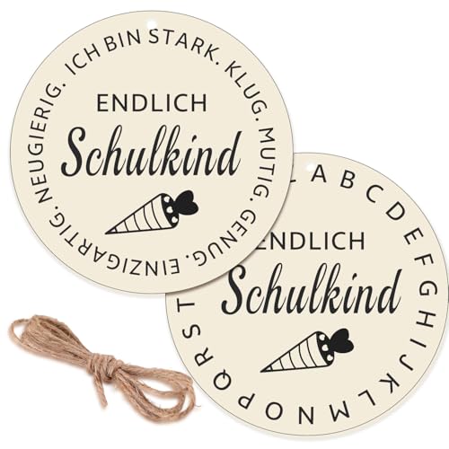 XINDY 2 Stücke Anhänger Schultüte Holz Zuckertütenanhänger Einschulung Geschenkanhänger Skulkind 2025 Schultüte Mädchen Jungen Basteln Schultüte Deko Schulanfang Einschulung Deko XINDY 2 Stücke Anhänger Schultüte Holz Zuckertütenanhänger Einschulung Geschenkanhänger Skulkind 2025 Schultüte Mädchen Jungen Basteln Schultüte Deko Schulanfang Einschulung Deko von XINDY