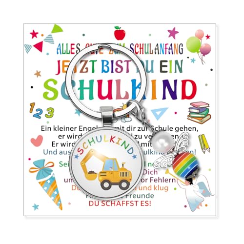 XINDY Einschulung Geschenk Jungen Fahrzeug Schutzengel Schlüsselanhänger Schulkind 2025 Junge Schultüte Füllung Glücksbringer Schulanfang mit Karte Schulanfang Jungen Geschenke zur Einschulung XINDY Einschulung Geschenk Jungen Fahrzeug Schutzengel Schlüsselanhänger Schulkind 2025 Junge Schultüte Füllung Glücksbringer Schulanfang mit Karte Schulanfang Jungen Geschenke zur Einschulung von XINDY