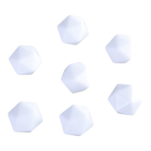 20pcs Leere Blanks Dices Cube 20 Sided Würfel Mit Runden Ecken 20 Mm Acryl Würfel Für Klassenzimmer Brettspielaufkleber von XINGLIDA