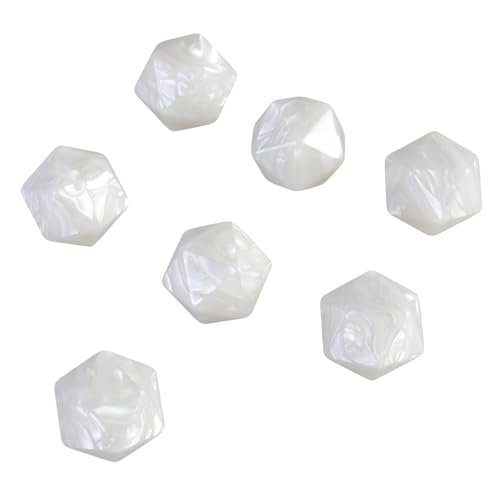 20pcs Leere Blanks Dices Cube 20 Sided Würfel Mit Runden Ecken 20 Mm Acryl Würfel Für Klassenzimmer Brettspielaufkleber von XINGLIDA