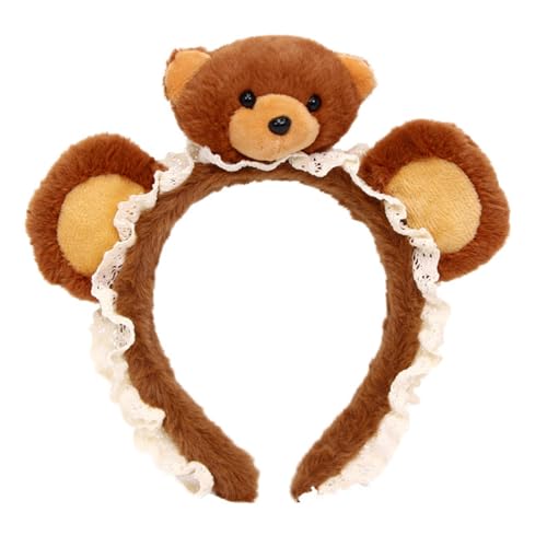 Weiche Plüsch Spitzenbär Kopfbedeckung Für Kinder Bequemes Haarband Leichtes Haar Accessoire Empfindliche Haut Party Haarzubehör Mädchen von XINGLIDA