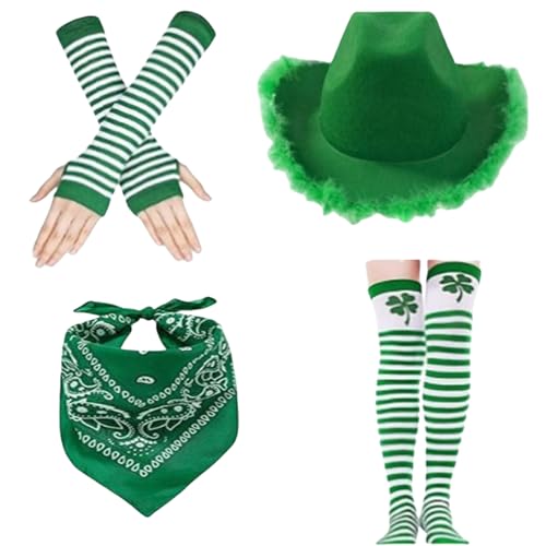 XINGLIDA Clovers Festival Hat Set Komfortable Grüne Kulturer Event Hat Party Kopfbedeckung Für Variouas Altersgruppen Und Anlass XINGLIDA Clovers Festival Hat Set Komfortable Grüne Kulturer Event Hat Party Kopfbedeckung Für Variouas Altersgruppen Und Anlass von XINGLIDA