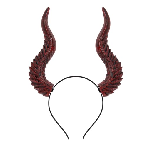 XINGLIDA Elegante Devil Horns Stirnbänder Kostümveranstaltung Partys Cosplay Kopfstück XINGLIDA Elegante Devil Horns Stirnbänder Kostümveranstaltung Partys Cosplay Kopfstück von XINGLIDA