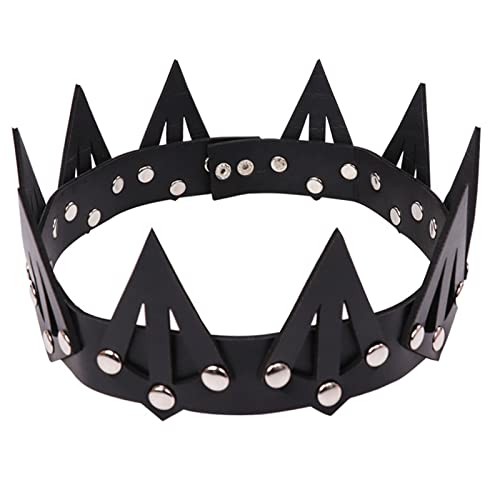 XINGLIDA Leder Mit Crown Gothic Crown Verstellbare Königin Kopfstücksfoto Requisiten Kosplay Carnival Accessoires Leder Queen Crowns Für Frauen XINGLIDA Leder Mit Crown Gothic Crown Verstellbare Königin Kopfstücksfoto Requisiten Kosplay Carnival Accessoires Leder Queen Crowns Für Frauen von XINGLIDA