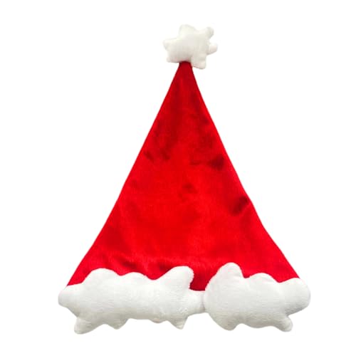 XINGLIDA Warme Weihnachtsmütze Wolken Verdicken Plüsch Für Urlaubskomfort Liner Weihnachten Neujahr Symbolkappen Mit Weißem Krempe XINGLIDA Warme Weihnachtsmütze Wolken Verdicken Plüsch Für Urlaubskomfort Liner Weihnachten Neujahr Symbolkappen Mit Weißem Krempe von XINGLIDA