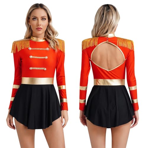 XINLIANYI Damen-Body Zirkus Ringmaster Body Party Cosplay Kostüm Bodysuit Dress Up XINLIANYI Damen-Body Zirkus Ringmaster Body Party Cosplay Kostüm Bodysuit Dress Up von XINLIANYI