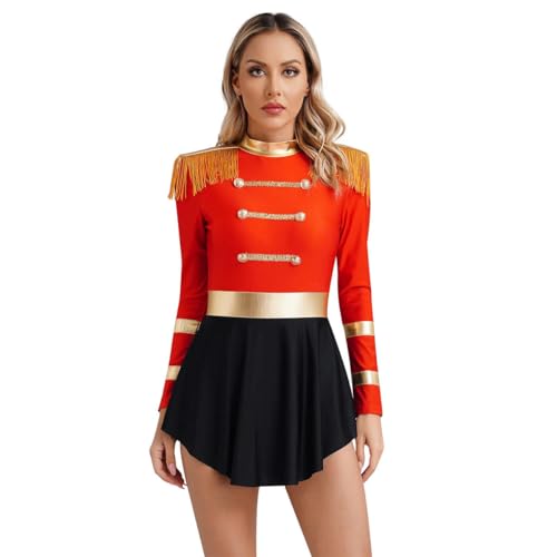 XINLIANYI Damen Cosplay Zirkus Kostüm Fransen Schulter Gymnastikanzug Kleid Rave Party Verkleidung Kleidung XINLIANYI Damen Cosplay Zirkus Kostüm Fransen Schulter Gymnastikanzug Kleid Rave Party Verkleidung Kleidung von XINLIANYI