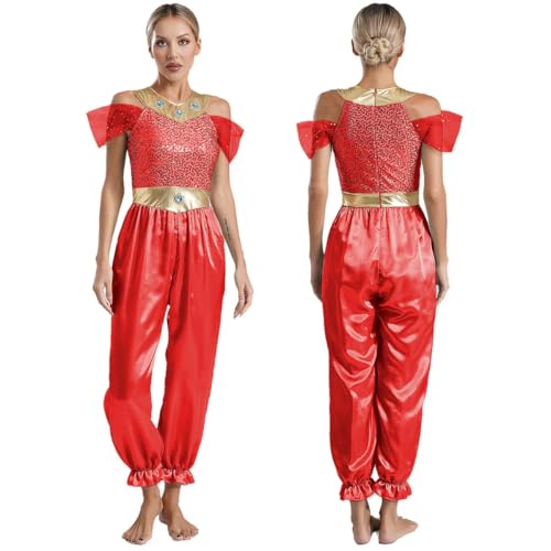 XINLIANYI Damen-Kostüm, Stehkragen, schulterfrei, einteilig, Jumpsuits, Bauchtanz XINLIANYI Damen-Kostüm, Stehkragen, schulterfrei, einteilig, Jumpsuits, Bauchtanz von XINLIANYI