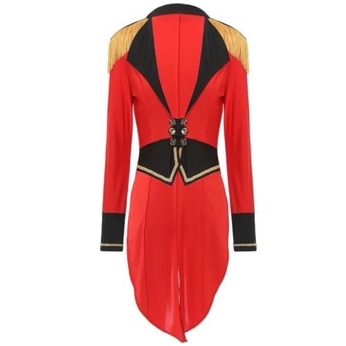 XINLIANYI Damen Zirkuskostüm, langärmelig, Frack, Oberbekleidung, Party, Cosplay, Outfit, Rot XINLIANYI Damen Zirkuskostüm, langärmelig, Frack, Oberbekleidung, Party, Cosplay, Outfit, Rot von XINLIANYI