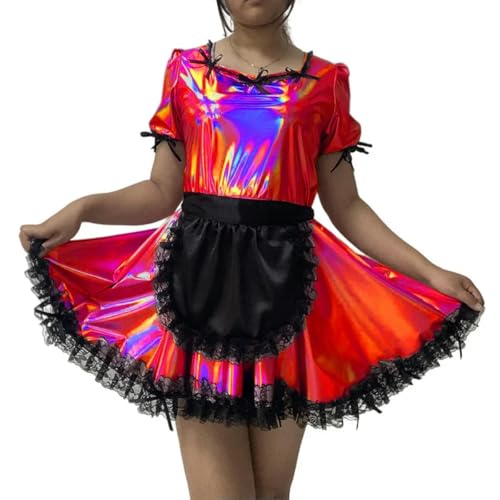 XINLIANYI Verschließbares schwarzes Spitzenkostüm, Dienstmädchen, Cosplay, personalisierbar XINLIANYI Verschließbares schwarzes Spitzenkostüm, Dienstmädchen, Cosplay, personalisierbar von XINLIANYI