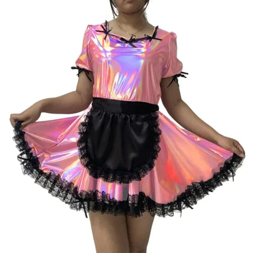 XINLIANYI Verschließbares schwarzes Spitzenkostüm, Dienstmädchen, Cosplay, personalisierbar XINLIANYI Verschließbares schwarzes Spitzenkostüm, Dienstmädchen, Cosplay, personalisierbar von XINLIANYI