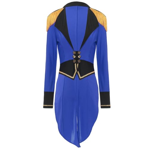 XINLIANYI Zirkus-Kostüm für Damen, langärmelig, Frack, Oberbekleidung, Party, Cosplay, Outfit, Königsblau XINLIANYI Zirkus-Kostüm für Damen, langärmelig, Frack, Oberbekleidung, Party, Cosplay, Outfit, Königsblau von XINLIANYI