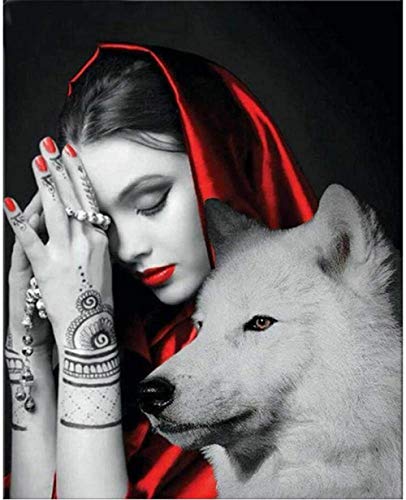XINNeck 1000 Pieces Wooden Jigsaw Puzzle，Beauty and Wolf Children Jigsaw Puzzle Adults Puzzles Creative Games Wooden Puzzle Toys Fashion von XINNeck