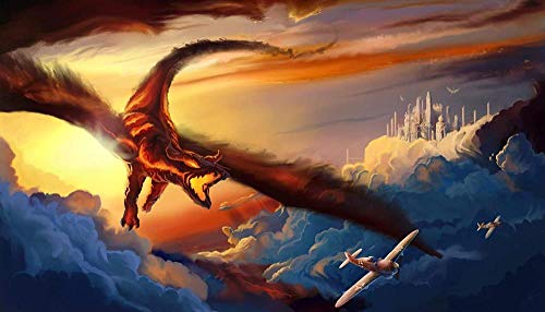 XINNeck 1000 Pieces Wooden Jigsaw Puzzle,Flying Dragon and Airplane Children Jigsaw Puzzle Adults Puzzles Creative Games Wooden Puzzle Toys XINNeck 1000 Pieces Wooden Jigsaw Puzzle,Flying Dragon and Airplane Children Jigsaw Puzzle Adults Puzzles Creative Games Wooden Puzzle Toys von XINNeck