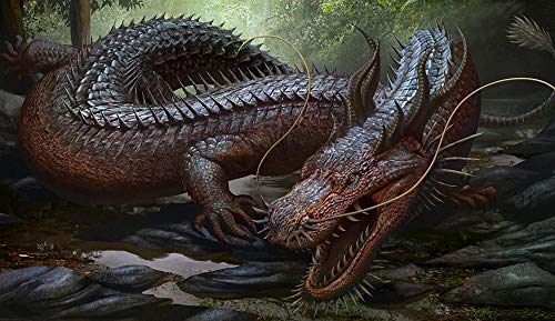 XINNeck 1000 Pieces Wooden Jigsaw Puzzle，Long Bearded Dragon Children Jigsaw Puzzle Adults Puzzles Creative Games Wooden Puzzle Toys Classic von XINNeck