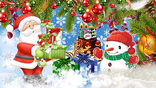 XINNeck 1000 Pieces Wooden Jigsaw Puzzle，Santa Claus Holding Classics and Snowman Adults Jigsaw Puzzle Children Puzzles Creative Games Wooden Puzzle Toys Classic von XINNeck