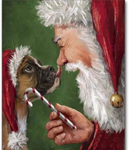 XINNeck 1000 Pieces Wooden Jigsaw Puzzle，Santa Claus and Dog Adults Jigsaw Puzzle Children Puzzles Creative Games Wooden Puzzle Toys Fashion von XINNeck