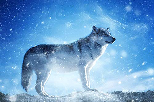 XINNeck 1000 Pieces Wooden Jigsaw Puzzle，Wolf Under The Blue Sky Children Jigsaw Puzzle Adults Puzzles Creative Games Wooden Puzzle Toys elegant von XINNeck