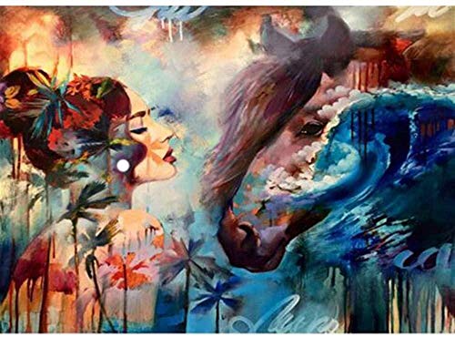 XINNeck 1000 Pieces Wooden Jigsaw Puzzle，Women and House Children Jigsaw Puzzle Adults Puzzles Creative Games Wooden Puzzle Toys Gift von XINNeck