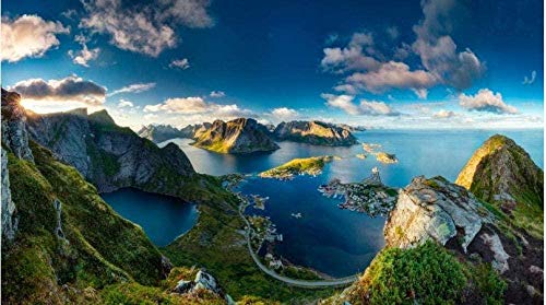 XINNeck Holzpuzzle 1000 stücke Lernspielzeug,Adult Child Puzzle Bringing In Norway Landschaft Kinder Pädagogisch herausfordernd von XINNeck