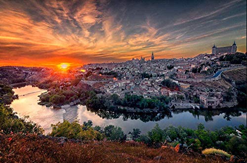 XINNeck Holzpuzzle 1000 stücke Lernspielzeug,Puzzle Toledo City Lernen Bildung Brain Teaser Assemble XINNeck Holzpuzzle 1000 stücke Lernspielzeug,Puzzle Toledo City Lernen Bildung Brain Teaser Assemble von XINNeck
