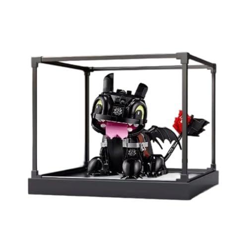 Acryl-Vitrine für Lego 10375 Ohnezahn Dinosaurier – staubdicht mit UV-Schutz, passgenau für Lego 10375 Modell – Sammleredition (Modell nicht im Lieferumfang enthalten) (Stil 1) von XINPENGD