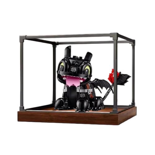 Acryl-Vitrine für Lego 10375 Ohnezahn Dinosaurier – staubdicht mit UV-Schutz, passgenau für Lego 10375 Modell – Sammleredition (Modell nicht im Lieferumfang enthalten) (Stil 2) von XINPENGD